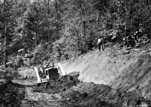Road work in Graham County, 1960s